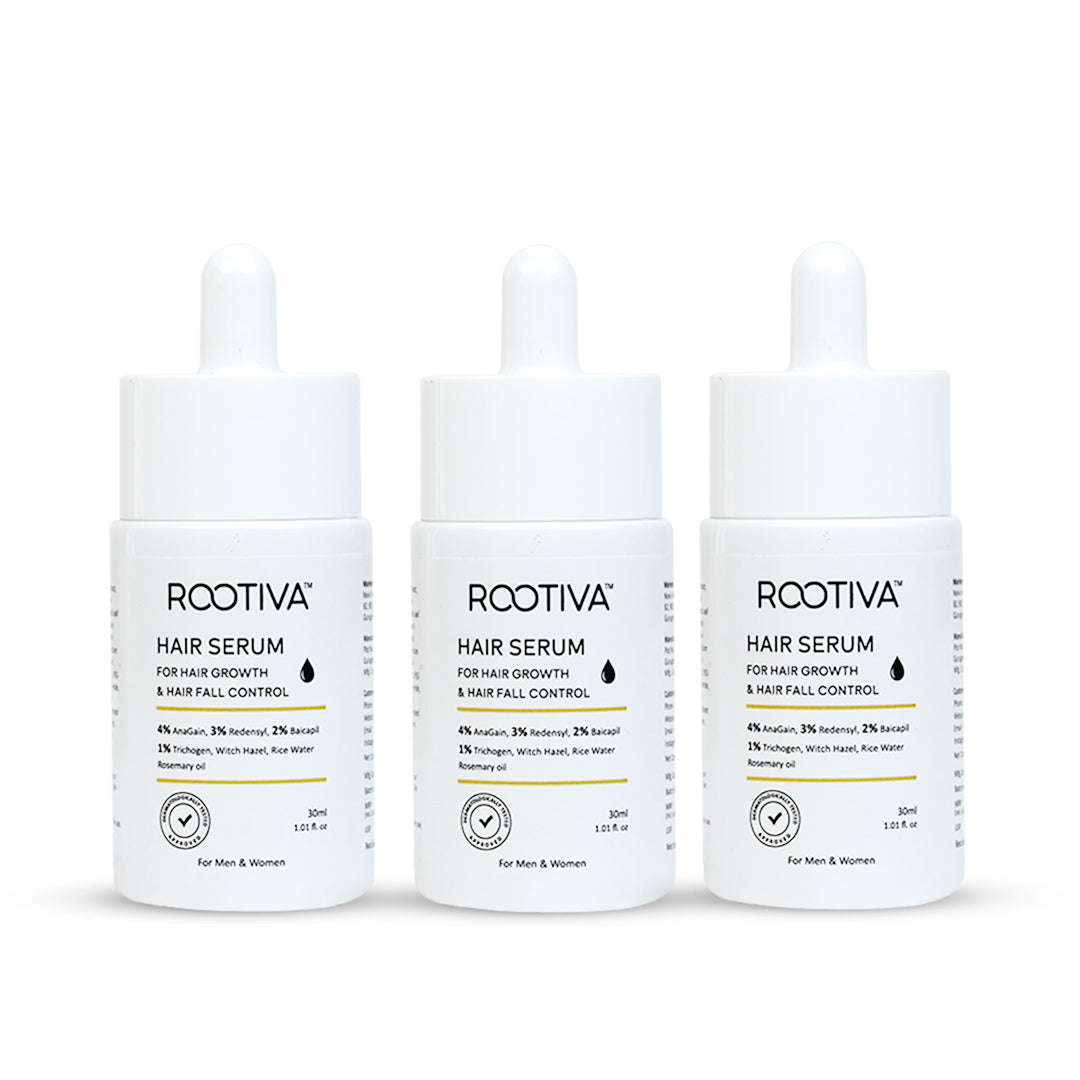 Rootiva hair serum 3-pack bundle