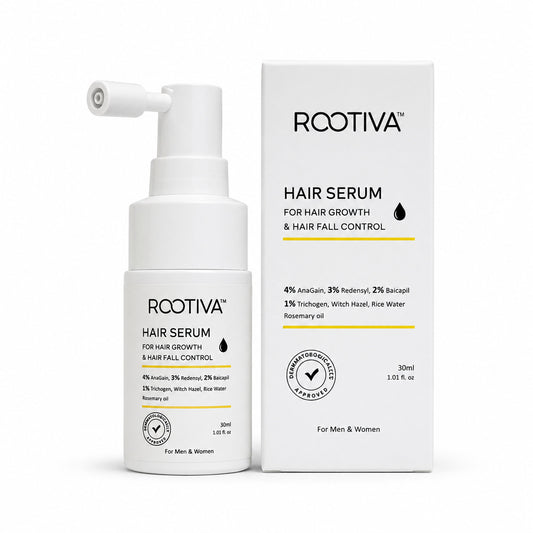 Rootiva Hair Growth Serum Spray – Dermatologist-Tested Formula for Hair Fall Control & Regrowth