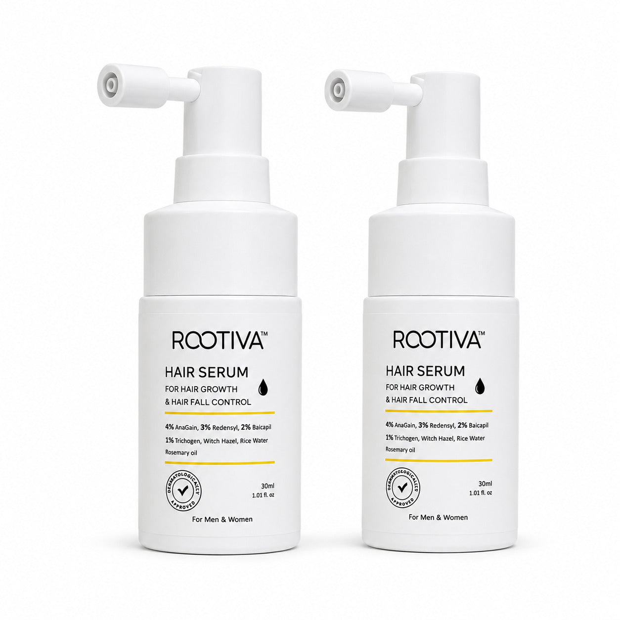 Rootiva Hair Growth Serum Spray With Anagain, Redensyl,  Baicapil